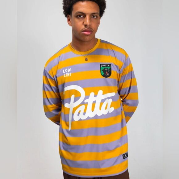 Patta Long Sleeve Football Stripe Jersey (L) - Picture 1 of 8